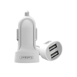 Φορτιστής Αναπτήρα Αυτοκινήτου Για Iphone Earldom ES-132 Με 2 Θύρες USB 9-12V 2.1A Λευκός 1 Τεμάχιο