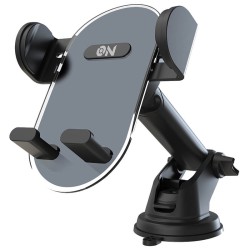 Βάση Κινητού Αυτοκινήτου Για Ταμπλό & Αεραγωγό Με Ρυθμιζόμενα Άγκιστρα On Mobile Accessories Μαύρη 1 Τεμάχιο