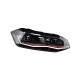 Μπροστινά Φανάρια Set Για Vw Polo AW 17+ DRL Led Tube GTI Look Μαύρα Με Κόκκινη Γραμμή Upgrade Full Led With Motor Carner