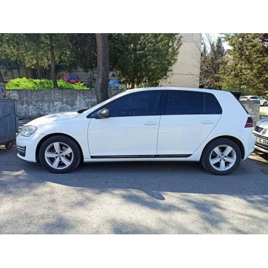 Τριμ Πόρτας Σετ Για VW Golf VII (7) 2013-2020 4 Doors Αυτοκόλλητα Μαύρο Γυαλιστερό 4 Τεμάχια