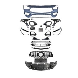 Μπροστινός Προφυλακτήρας Για Mercedes-Benz CLA C118 Sedan X118 Shooting Brake (2019-up) CLA45 Look Με Μάσκα Panamericanal & Canards