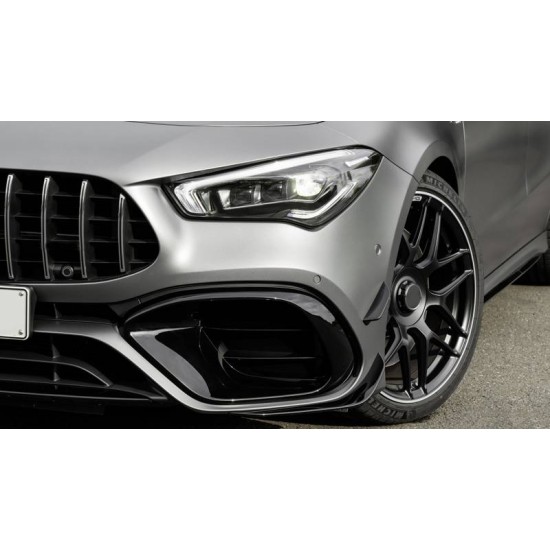 Μπροστινός Προφυλακτήρας Για Mercedes-Benz CLA C118 Sedan X118 Shooting Brake (2019-up) CLA45 Look Με Μάσκα Panamericanal & Canards