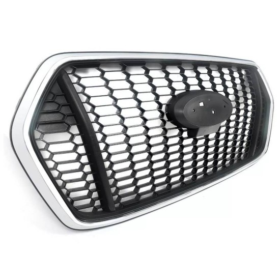 Μάσκα Για Ford Transit 2020-2022 RS Look Honeycomb Μαύρη Με Χρώμιο 1 Τεμάχιο