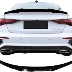 Αεροτομή Πορτ Παγκάζ Για Audi A3 8VS Sedan 12-20 M4 Look V2 Style Μαύρο Γυαλιστερό Από Abs Πλαστικό