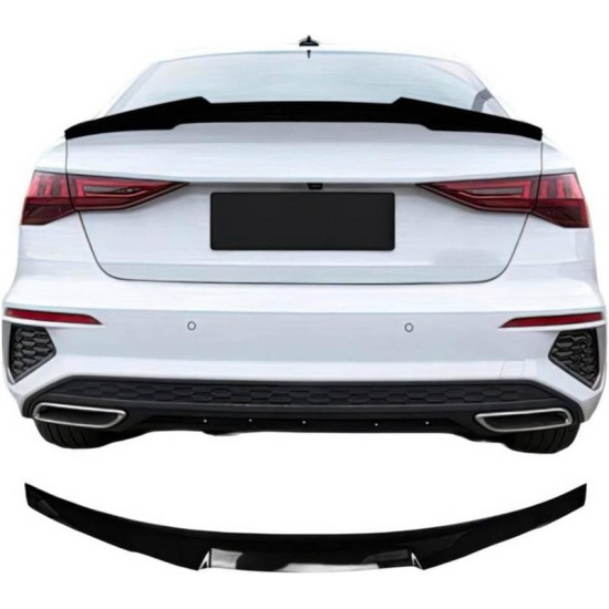 Αεροτομή Πορτ Παγκάζ Για Audi A3 8VS Sedan 12-20 M4 Look V2 Style Μαύρο Γυαλιστερό Από Abs Πλαστικό
