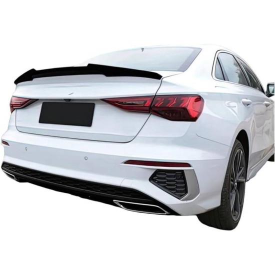 Αεροτομή Πορτ Παγκάζ Για Audi A3 8VS Sedan 12-20 M4 Look V2 Style Μαύρο Γυαλιστερό Από Abs Πλαστικό