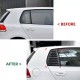 Καπάκια Πισινών Παραθύρων Για VW Golf VI (6) 08-11 Μαύρα 2 Τεμάχια