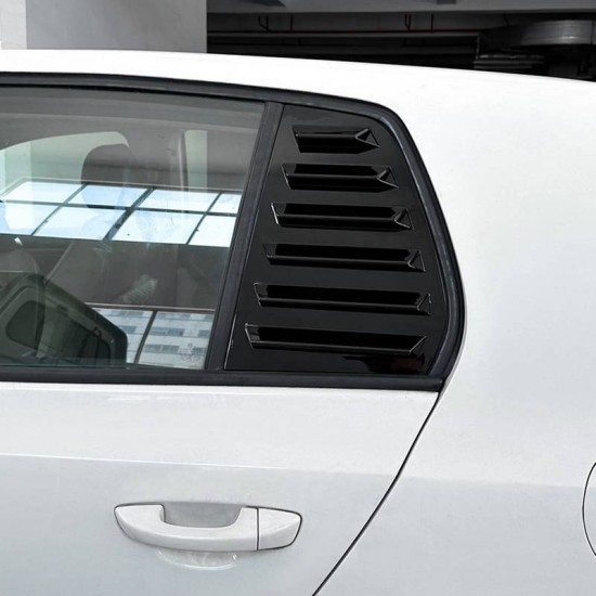 Καπάκια Πισινών Παραθύρων Για VW Golf VI (6) 08-11 Μαύρα 2 Τεμάχια