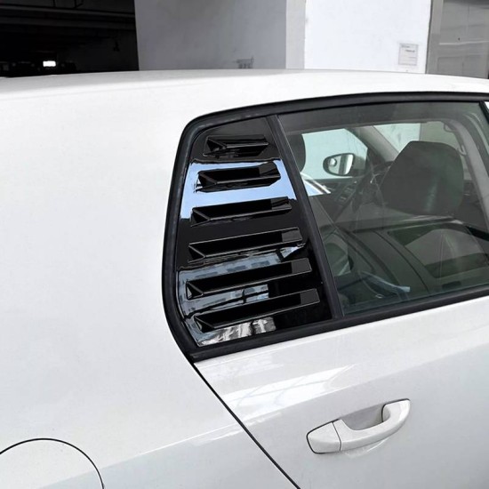 Καπάκια Πισινών Παραθύρων Για VW Golf VI (6) 08-11 Μαύρα 2 Τεμάχια