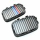 Καρδιές Μάσκας Για Bmw 3 E36 90-96 Με Μονή Γρίλια Tri-color / Μαύρο Γυαλιστερό 2 Τεμάχια