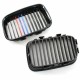 Καρδιές Μάσκας Για Bmw 3 E36 90-96 Με Μονή Γρίλια Tri-color / Μαύρο Γυαλιστερό 2 Τεμάχια