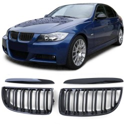 Καρδιές Μάσκας Για Bmw 3 E90 /E91 05-08 M4 Look Με Διπλή Γρίλια Μαύρο Γυαλιστερό 4 Τεμάχια Καρδιές Μάσκας Για Bmw 3 E90 /E91 05-08 M4 Look Με Διπλή Γρίλια Μαύρο Γυαλιστερό 4 Τεμάχια