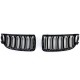 Καρδιές Μάσκας Για Bmw 3 E90 /E91 05-08 M4 Look Με Διπλή Γρίλια Μαύρο Γυαλιστερό 4 Τεμάχια