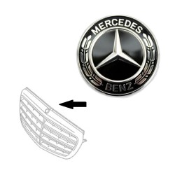 Σήμα Τάπα Μάσκας Mercedes-Benz S-Class W222 13-20 Γνήσιο A0008171901 38mm Μαύρο