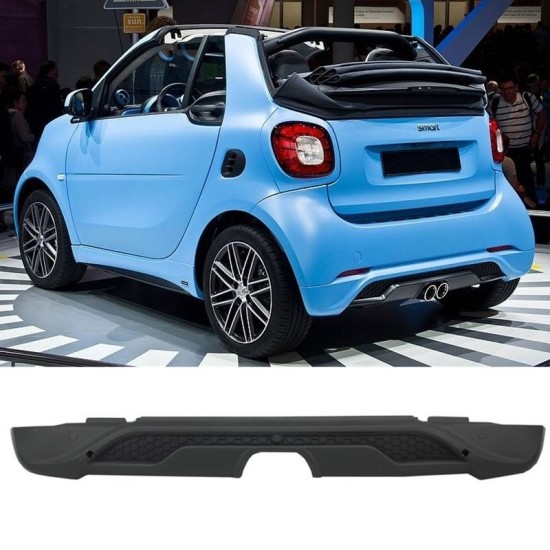 Spoiler Πίσω Προφυλακτήρα Για Smart Fortwo 453 14-19 Brabus Look Από Abs Πλαστικό