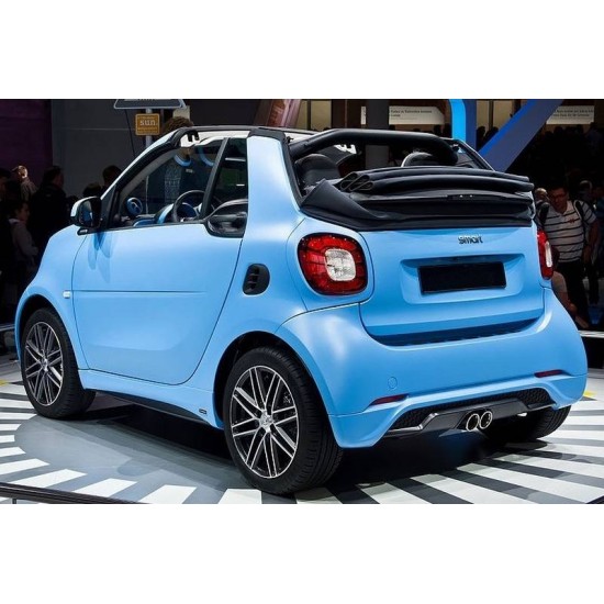 Spoiler Πίσω Προφυλακτήρα Για Smart Fortwo 453 14-19 Brabus Look Από Abs Πλαστικό