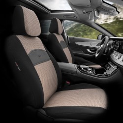 Καλύμματα Αυτοκινήτου Otom Smart Design Universal Ύφασμα / Δερματίνη Σετ Εμπρός / Πίσω 11 Τεμαχίων Μαύρο / Μπεζ SLTSMT106-NZ