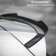 Αεροτομή Οροφής Πρόσθετο Για VW Golf VIII (8) 20+ GTI / GTE / GTD / R-Line / R Έκδοση Glossy Black Από Abs Πλαστικό
