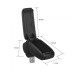 Κονσόλα Χειροφρένου Τεμπέλης  "Oem" Design Για Fiat 500 L 2012-2018 Υφασμάτινη Μαύρο Χρώμα