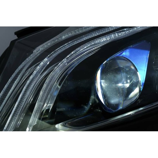 Μπροστινά Φανάρια Set Για Mercedes-Benz C-Class W205 14-20 Upgrade To Maybach Full Led DRL Μαύρα Με Μοτέρ Carner Μπροστινά Φανάρια Set Για Mercedes-Benz C-Class W205 14-20 Upgrade To Maybach Full Led DRL Μαύρα Με Μοτέρ Carner