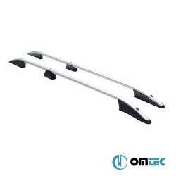 Μπάρες Οροφής Railing Για Peugeot 3008 2009-2016 SUV T8 Ασημί 2 Τεμάχια