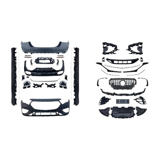 Body Kit Για Mercedes-Benz E-Class W214 2023+ Amg 53 Look Black Edition Body Kit Για Mercedes-Benz E-Class W214 2023+ Amg 53 Look Black Edition