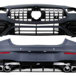 Body kit Για Mercedes-Benz CLA C118 Sedan X118 Shooting Brake (2019-up) CLA45s Amg Look Με Μάσκα & Μπούκες Χρωμίου