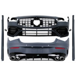 Body kit Για Mercedes-Benz CLA C118 Sedan X118 Shooting Brake (2019-up) CLA45s Amg Look Με Μάσκα & Μπούκες Χρωμίου