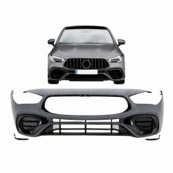 Body kit Για Mercedes-Benz CLA C118 Sedan X118 Shooting Brake (2019-up) CLA45s Amg Look Με Μάσκα & Μπούκες Χρωμίου