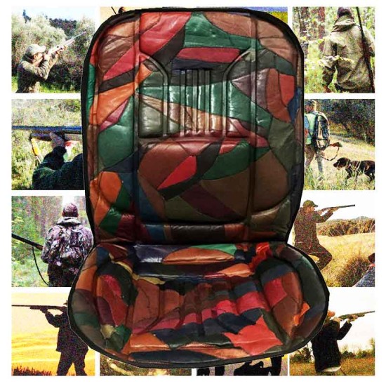 Πλατοκάθισμα Αυτοκινήτου ''Camouflage'' 100% Δερμάτινο Καφέ-Εμπριμέ 1 Τεμάχιο 11049