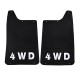 Λασπωτήρες 4X4 "4WD" Universal  26x44cm 20302 2 Τεμάχια