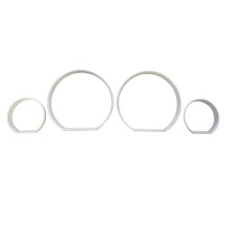 Δαχτυλίδια Καντράν Για Bmw 3 E46 98-04 Ασημί Ματ