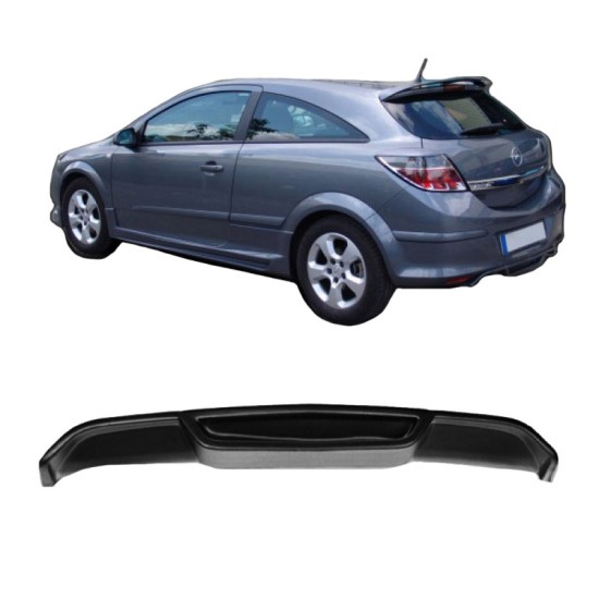 Diffuser Πίσω Προφυλακτήρα Για Opel Astra H 04-09 3D Από Abs Πλαστικό 1 Τεμάχιο