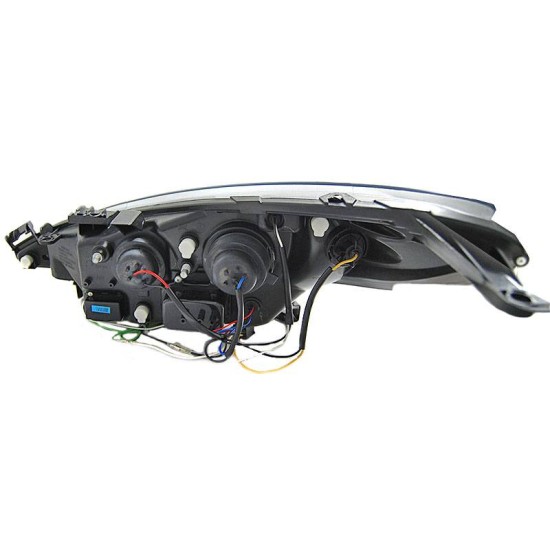 Μπροστινά Φανάρια Set Για Peugeot 207 06-12 DRL Χρωμίου H7/H1 Sonar
