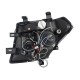 Μπροστινά Φανάρια Set Για Nissan Navara D40 05-10 Angel Eyes & Led Μαύρα H1/H1 Manual JunYan