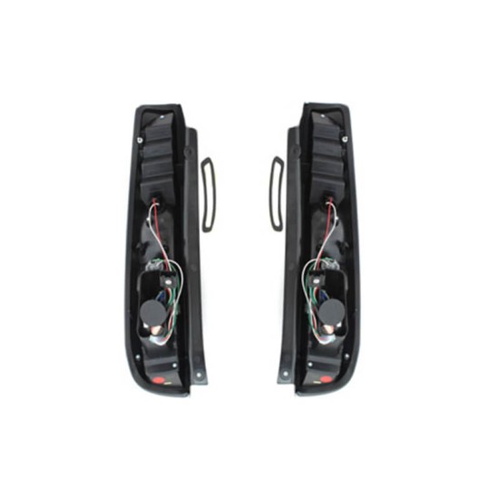Πισινά Φανάρια Set Για Ford Fiesta 03-06 3D Led Μαύρα Sonar