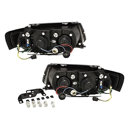 Μπροστινά Φανάρια Set Για Vw Passat 3B 96-00 DRL Μαύρα H1/H1 Sonar
