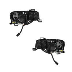 Μπροστινά Φανάρια Set Για Fiat Stilo 01-08 3D DRL Μαύρα H1/H1/H7 Sonar Μπροστινά Φανάρια Set Για Fiat Stilo 01-08 3D DRL Μαύρα H1/H1/H7 Sonar