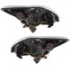Μπροστινά Φανάρια Set Για Ford Focus 08-11 DRL Μαύρα H7/H1 Manual Sonar