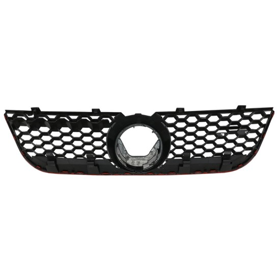 Μάσκα Για Vw Polo 9N3 05-09 GTI Look Κυψελωτή Με Κόκκινο Σιρίτι 1 Τεμάχιο