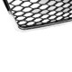 Μάσκα Για Audi A4 B7 04-07 RS4 Look Κυψελωτή Χρώμιο/Μαύρο Ματ 1 Τεμάχιο