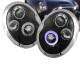 Μπροστινά Φανάρια Set Για Mini Cooper (R50/52/53) 01-06 Angel Eyes Μαύρα H1/H1 JunYan