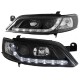 Μπροστινά Φανάρια Set Για Opel Vectra B 99-02 DRL Μαύρα H1/H1 JunYan