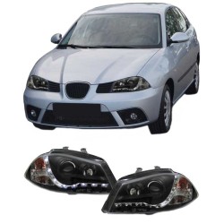 Μπροστινά Φανάρια Set Για Seat Ibiza 6L 02-08 DRL Μαύρα H1/H1 Junyan Μπροστινά Φανάρια Set Για Seat Ibiza 6L 02-08 DRL Μαύρα H1/H1 Junyan