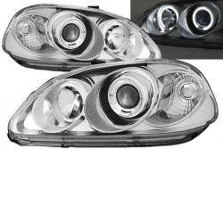 Μπροστινά Φανάρια Set Για Honda Civic 95-99 Angel Eyes Χρωμίου H1/H1 Manual Sonar Μπροστινά Φανάρια Set Για Honda Civic 95-99 Angel Eyes Χρωμίου H1/H1 Manual Sonar