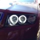 Μπροστινά Φανάρια Set Για Skoda Fabia 6Y 99-07 ccfl Angel Eyes Μαύρα H1/H1 Eagle Eyes