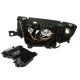 Μπροστινά Φανάρια Set Για Skoda Fabia 6Y 99-07 ccfl Angel Eyes Μαύρα H1/H1 Eagle Eyes