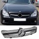 Μάσκα Για Mercedes-Benz CLS-Class W219 04-08 Amg Look Με Μονή Γρίλια Μαύρο/Χρώμιο 1 Τεμάχιο