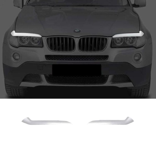 Φρυδάκια Μπροστινών Φαναριών Για Bmw X3 E83 03-10 2 Τεμάχια