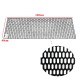 Σίτα Προφυλακτήρα Universal Πλαστική Honeycomb 120x40cm Με Τρύπα 18mm x 8mm Μαύρη